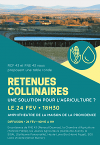 Retenues collinaires : une solution pour l&rsquo;agriculture ?