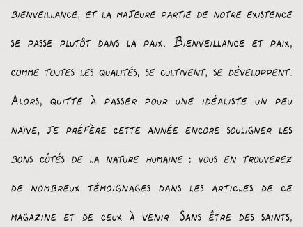 Nous sommes tous des héros du quotidien – édito n°23