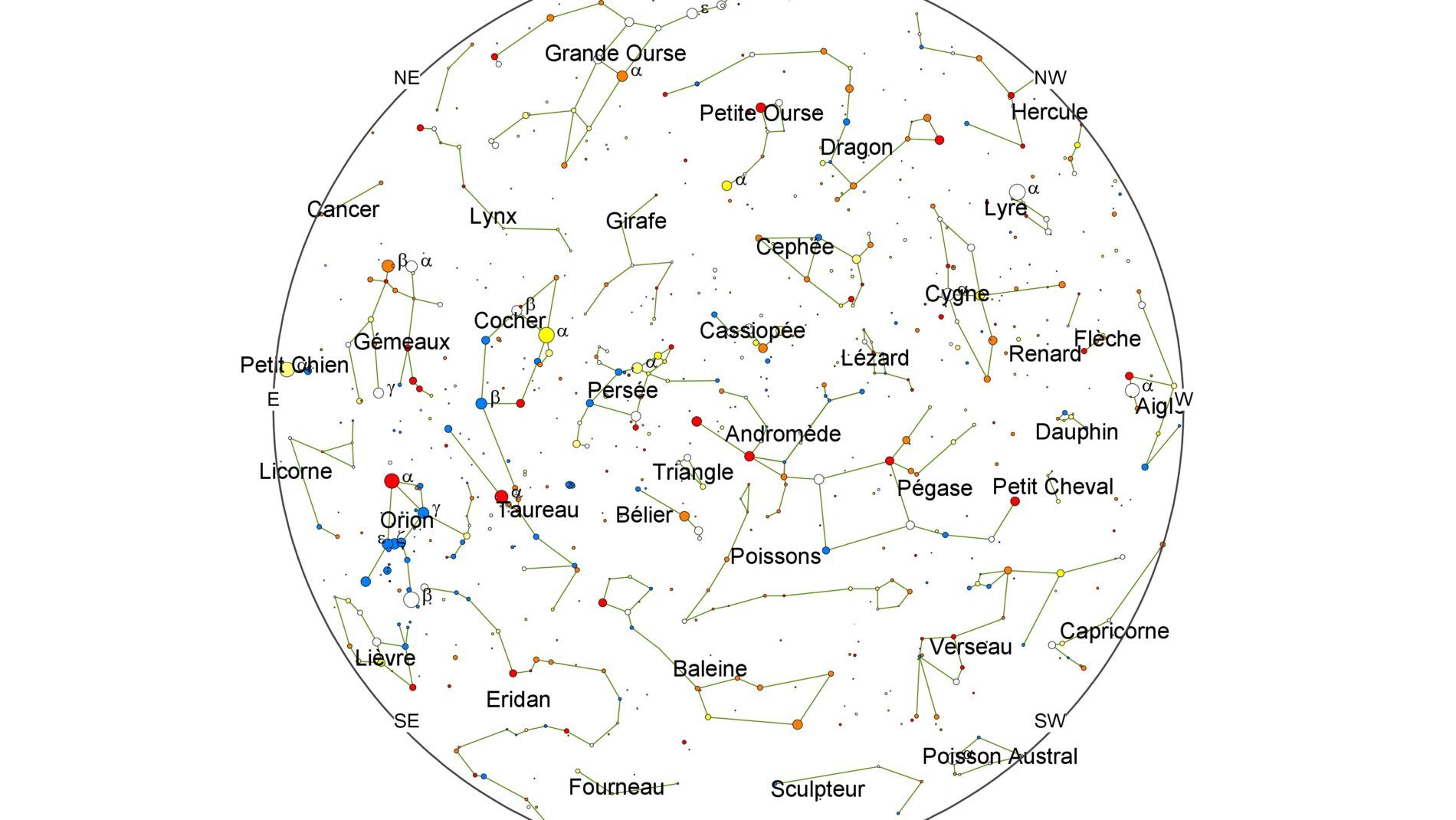 carte du ciel automne 2023