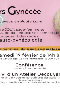 🍑 NOUVEAU et atypique : Ateliers d&rsquo;auto-gynécologie, Conférence, atelier-découverte, cycles d&rsquo;ateliers GYNECEE