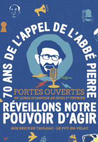 Emmaüs 43 célébre le 70ème anniversaire de l’appel de l’abbé Pierre.