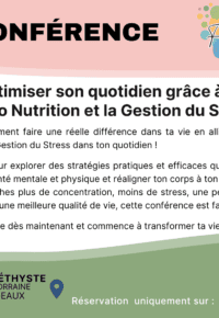 Conférence – Optimiser son quotidien grâce à  la Neuro Nutrition  et la Gestion du Stress