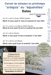 Carnet de balades du printemps
