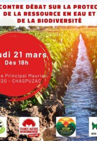 Conférence-Débat Eau & Biodiversité !
