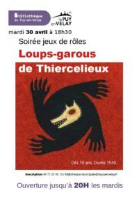 SOIRÉE JEUX DE RÔLES « Loups-Garous de Thiercelieux »