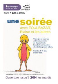 UNE SOIRÉE AVEC FOULBAZAR , BLAISE ET LES AUTRES…