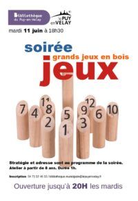 Soirée jeux dès 8 ans