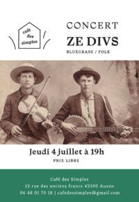 Ze Divs en concert au Café des Simples