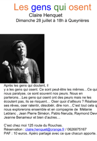 Claire henquet, spectacle chez elle été 2024