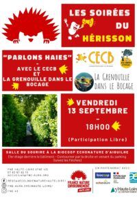 Soirée du Hérisson : « Parlons Haies »