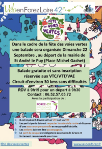 La Fête des Voies Vertes en Forez