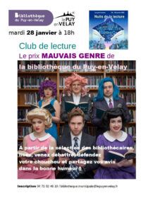 Nouveau club de lecture – bibliothèque du Puy-en-Velay