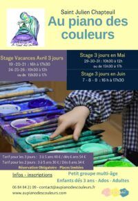 Stage au piano des couleurs