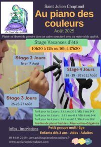 Stage Peinture libre 4 Jours