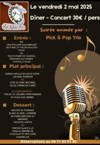Diner concert au 9 3/4 !