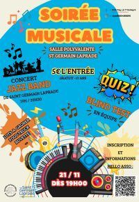 Soirée musicale:  Concert et Blind Test