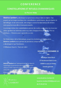Conférence CONSTELLATIONS ET RITUELS CHAMANIQUES