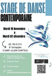 Stage de danse contemporaine à Saint-Julien-chapteuil
