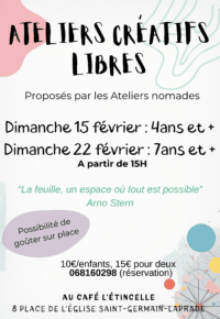 Atelier créatif 4ans et+