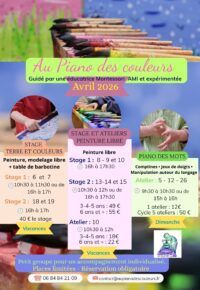 Stage 1 Peinture Libre  Vacances Avril