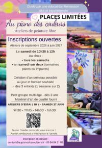 Ateliers d&rsquo;initiation Peinture Libre