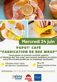 Papot&rsquo; Café de juin : fabrication de « bee wrap »