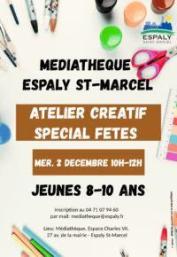 Atelier créatif spécial fêtes : cartes de voeux !
