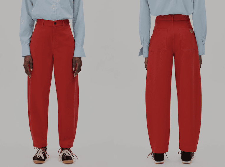 pantalons balloons rouges