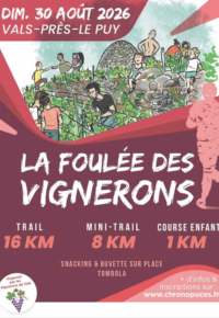 La Foulée des Vignerons revient à Vals-près-le-Puy !