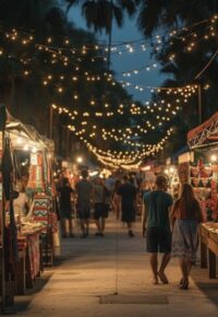 Marché nocturne de créateurs, artisans et producteur