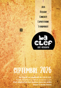 PROGRAMME SEPTEMBRE LA CLEF café associatif culturel et social