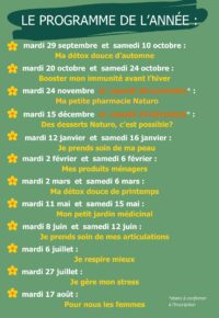 les ateliers Plantes & Santé