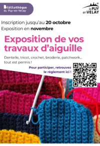 Appel à participation : exposez vos travaux d&rsquo;aiguille